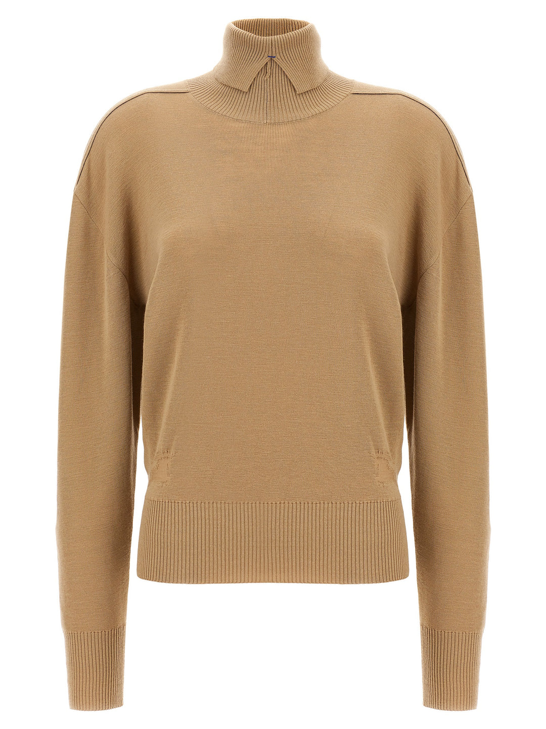 Turtle-Neck Sweater Sweater, Cardigans Beige