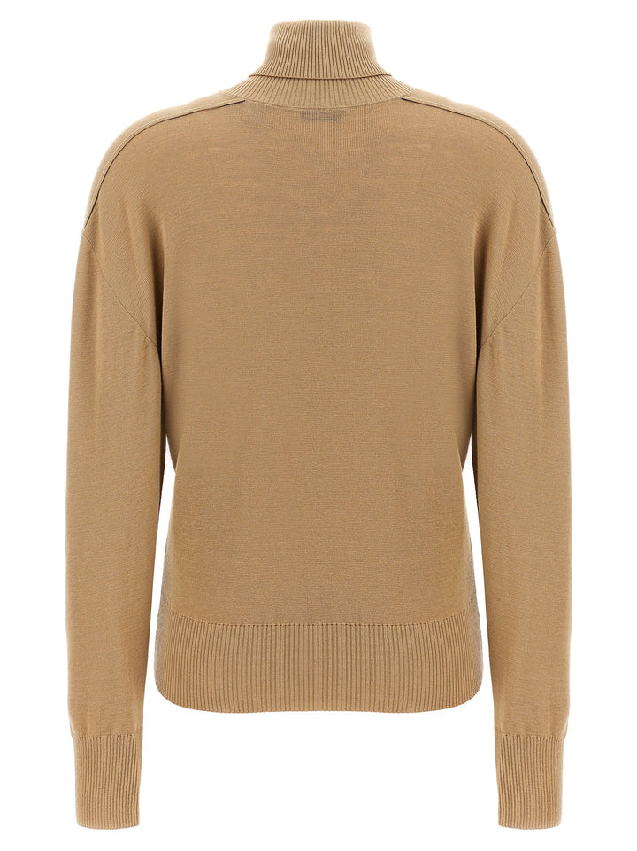 Turtle-Neck Sweater Sweater, Cardigans Beige