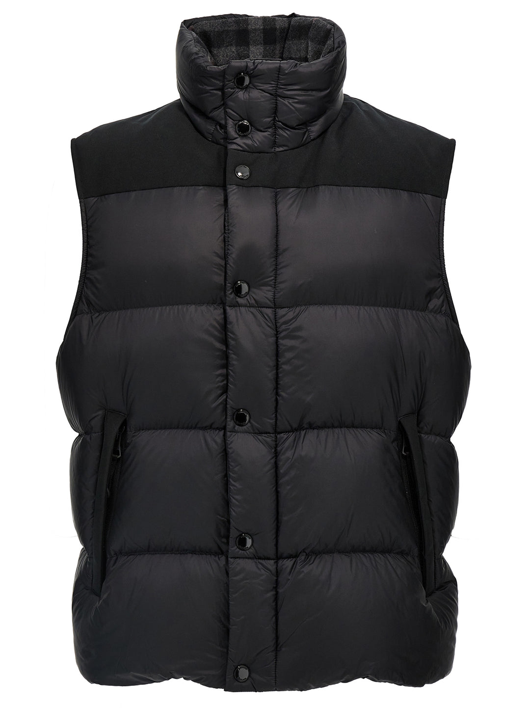 Removable Sleeve Down Jacket Casual Jackets, Parka Black