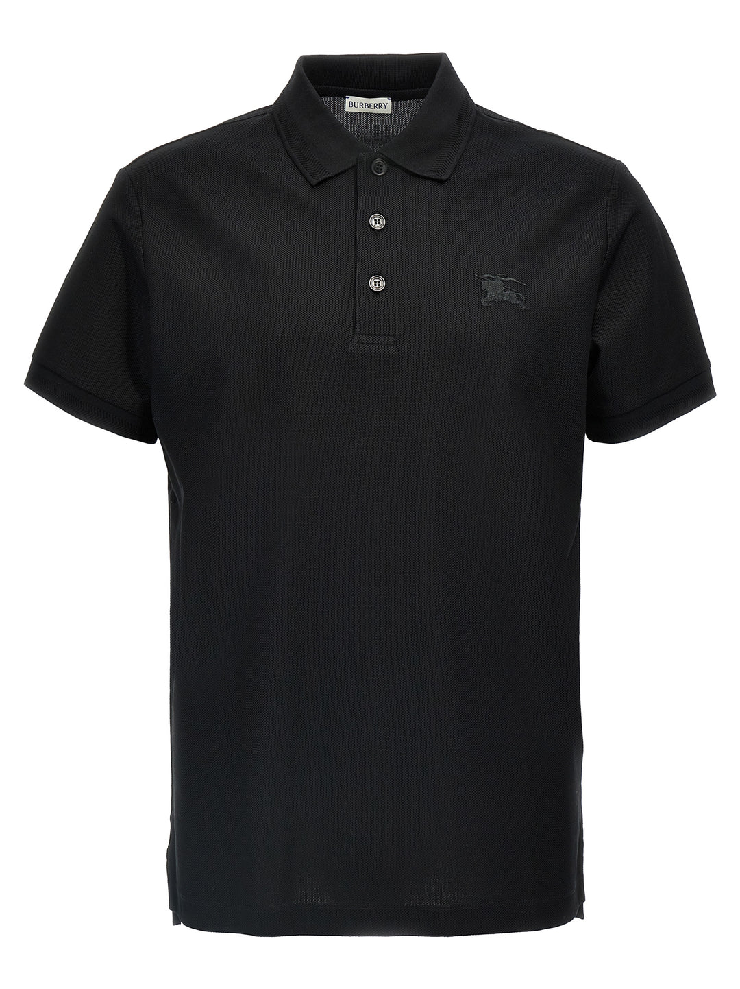 Logo Embroidery  Shirt Polo Black