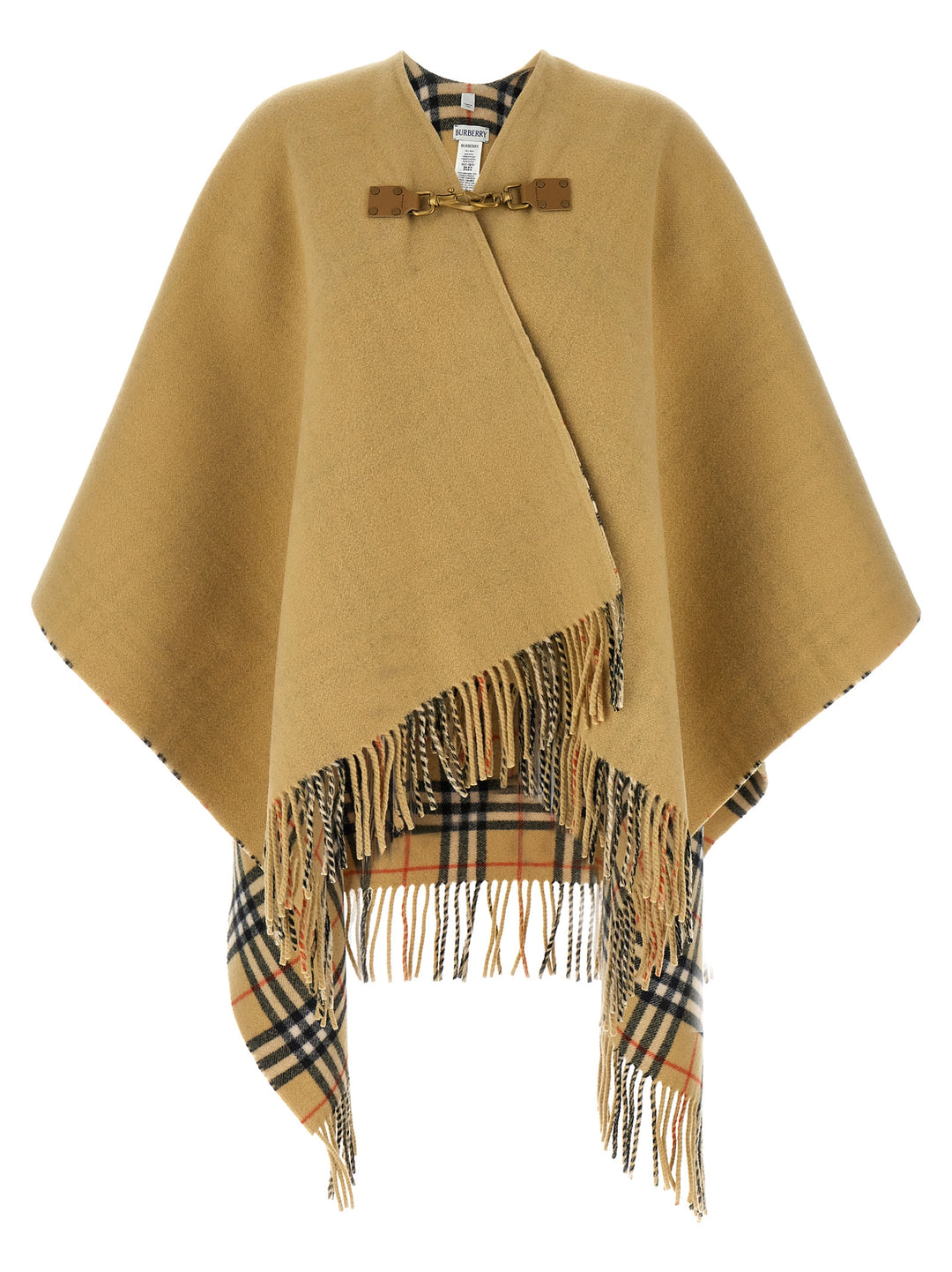 Wool Cape Capes Beige