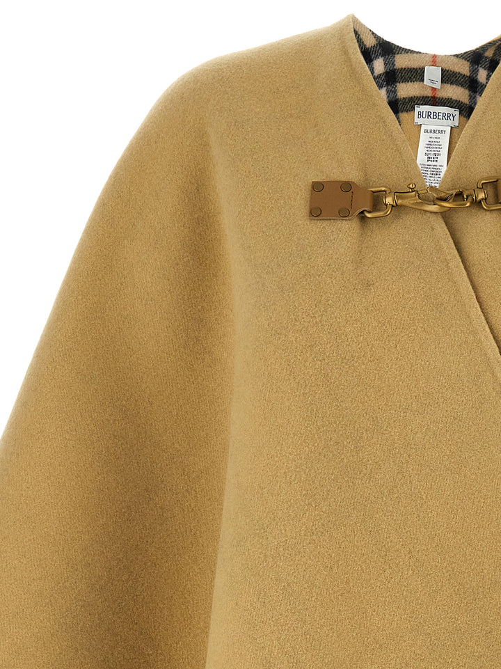 Wool Cape Capes Beige