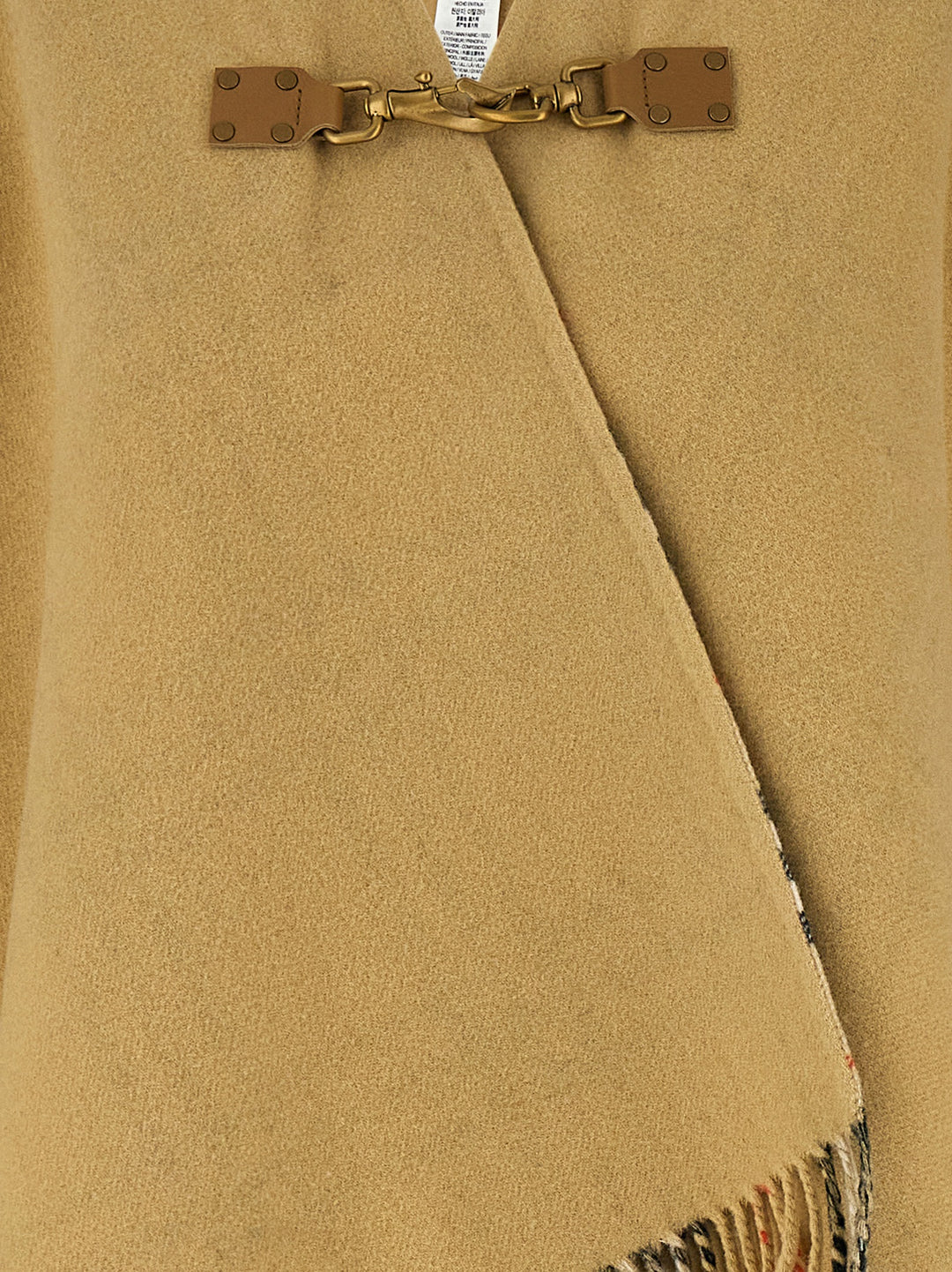 Wool Cape Capes Beige