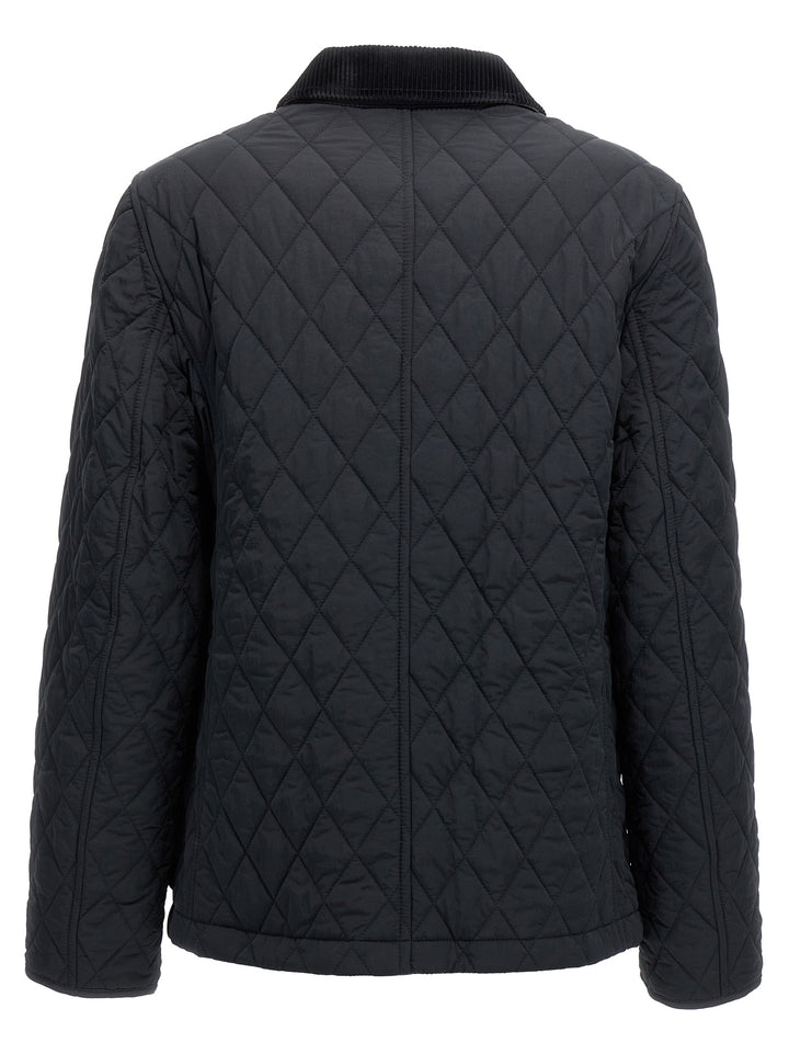 Quilted Jacket Casual Jackets, Parka Black