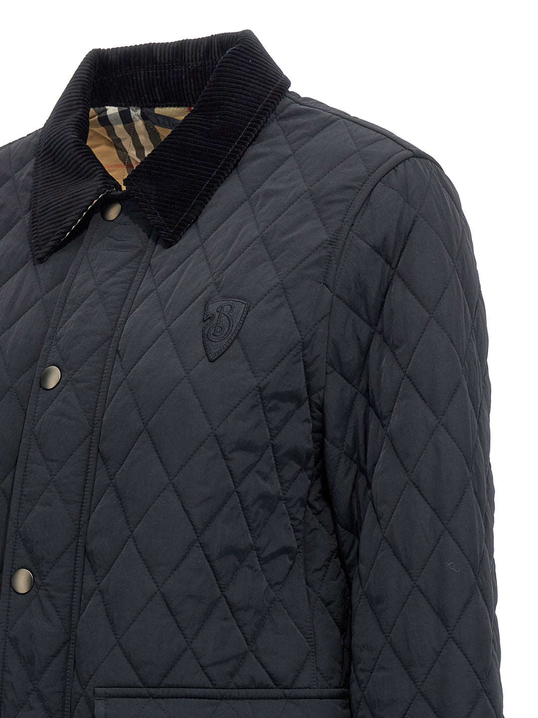 Quilted Jacket Casual Jackets, Parka Black