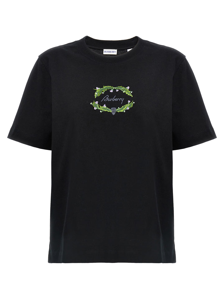 Logo Embroidery T-Shirt Black