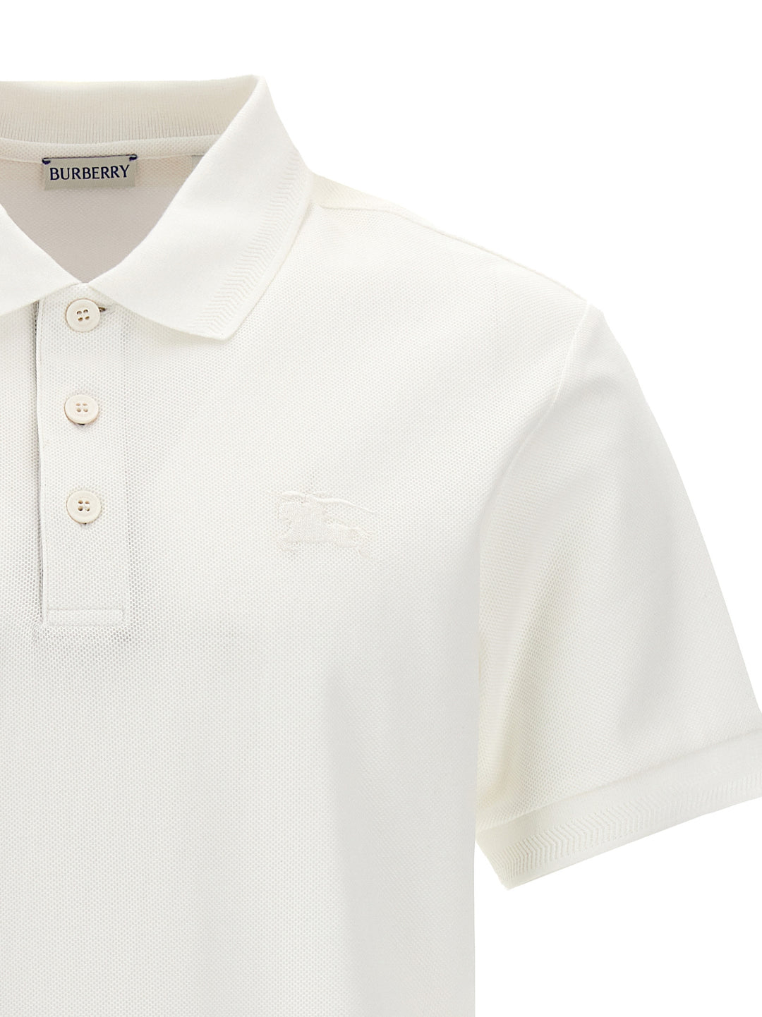 Logo Embroidery  Shirt Polo White