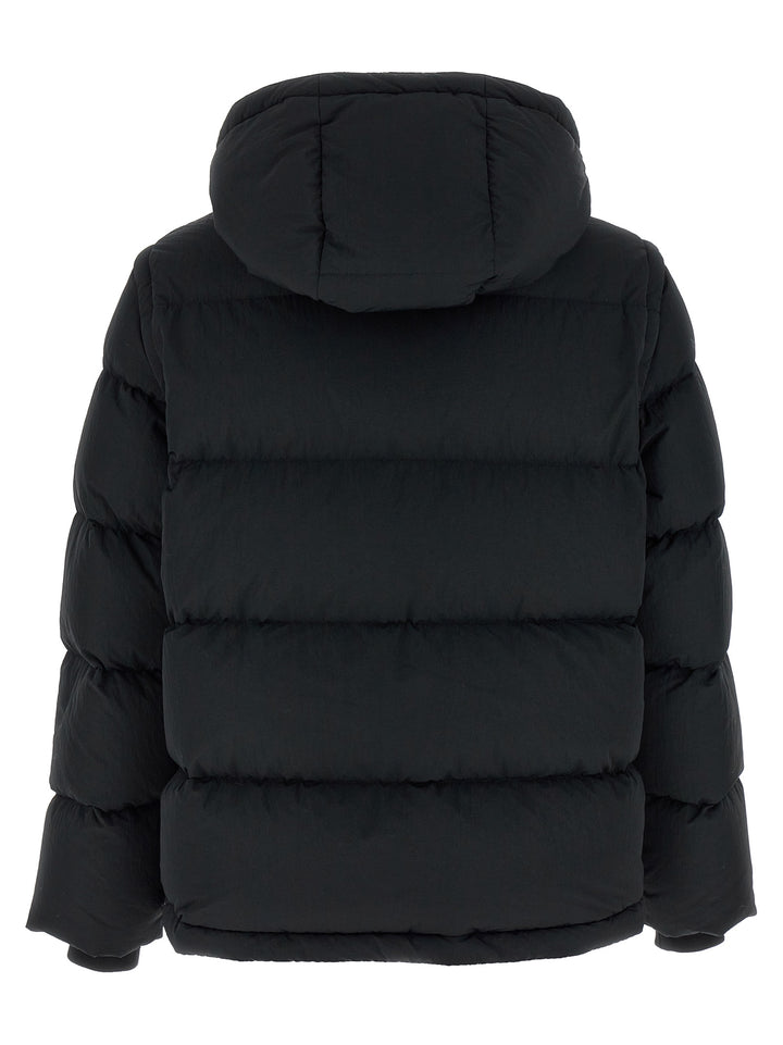 Check Insert Down Jacket Casual Jackets, Parka Black