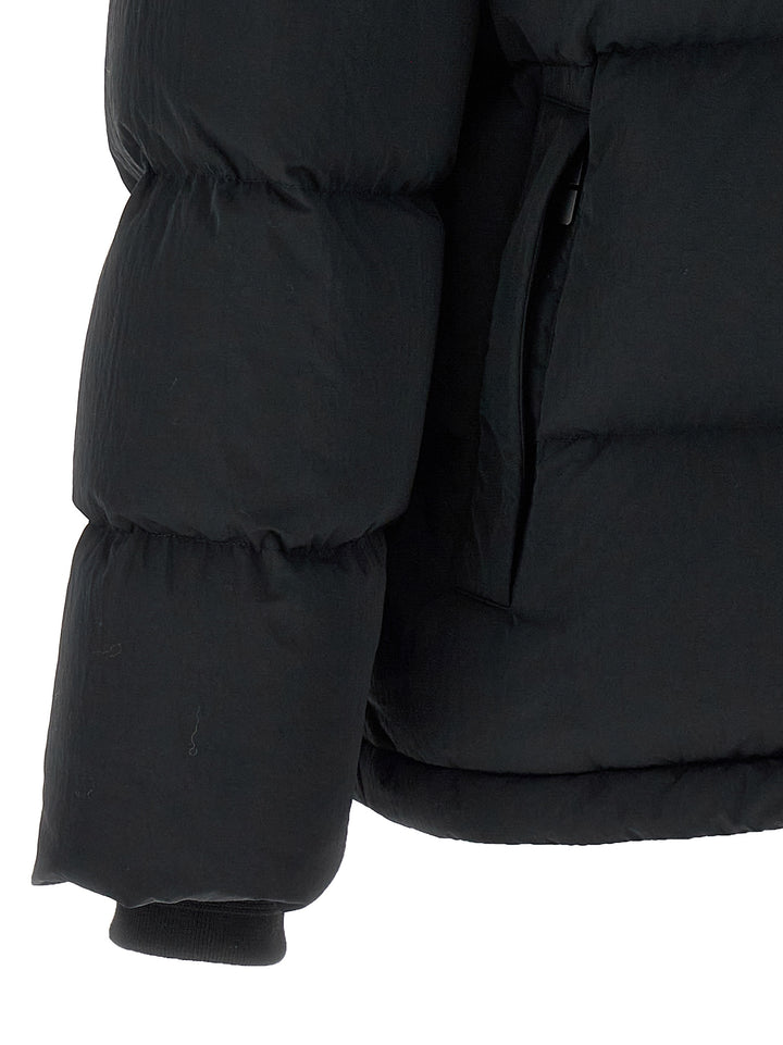 Check Insert Down Jacket Casual Jackets, Parka Black