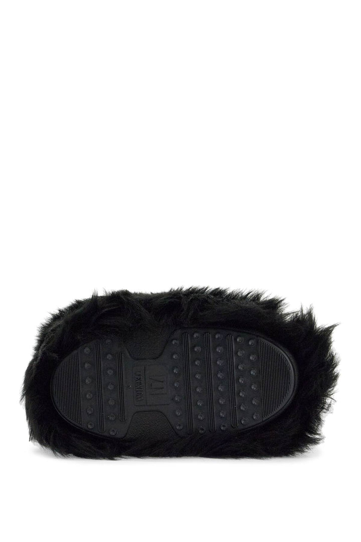 Black Suede Icon Yeti Boots With Synthetic Fur Lining