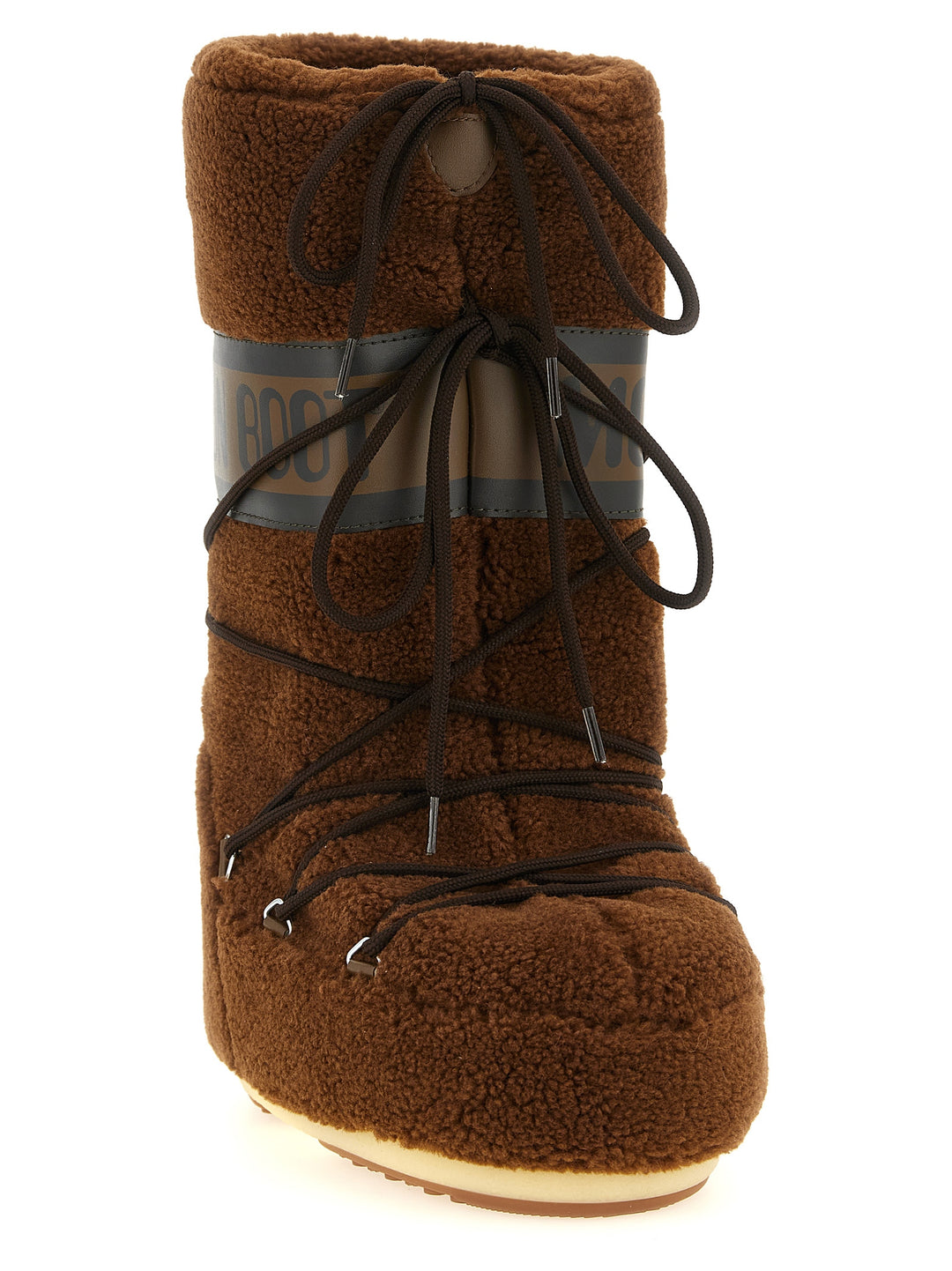 Moon Boot Icon Fleece Boots and Ankle Boots - Brown | 862d24ebb04e1f4eda9966be8dd0b2f7ff947d0f