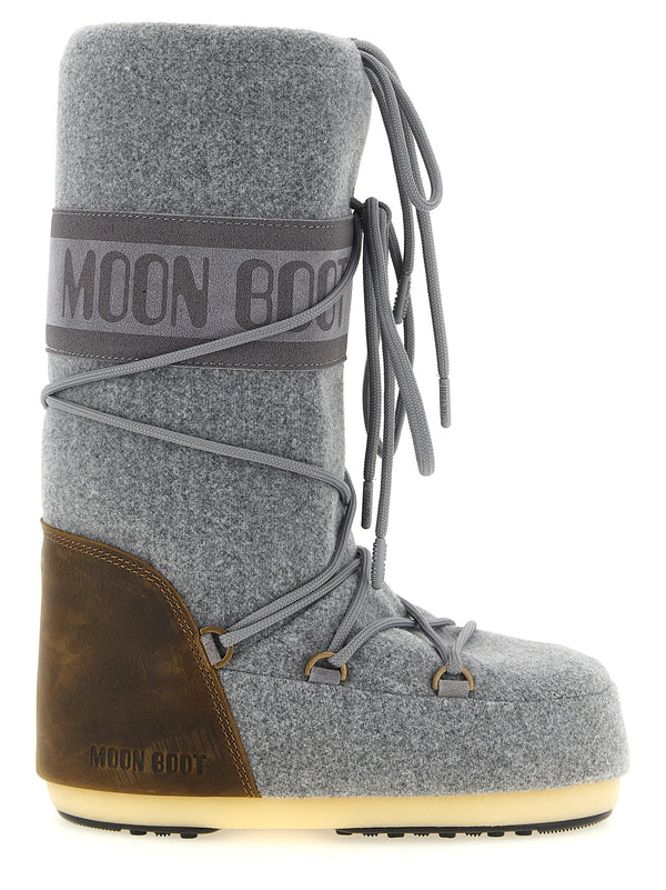 Icon Nubuck Felt Boots And Ankle Boots Gray