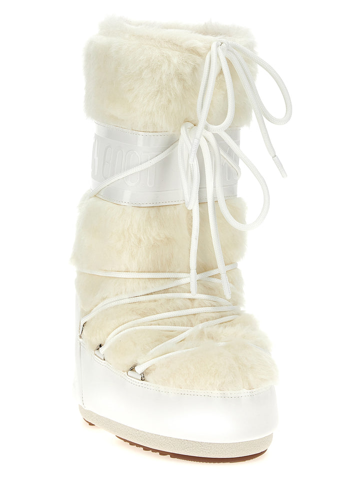 Moon Boot Icon Faux Fur Boots and Ankle Boots - White | 1fbb5a72e154d2daf1bd3dcd65423af6098c9ca9