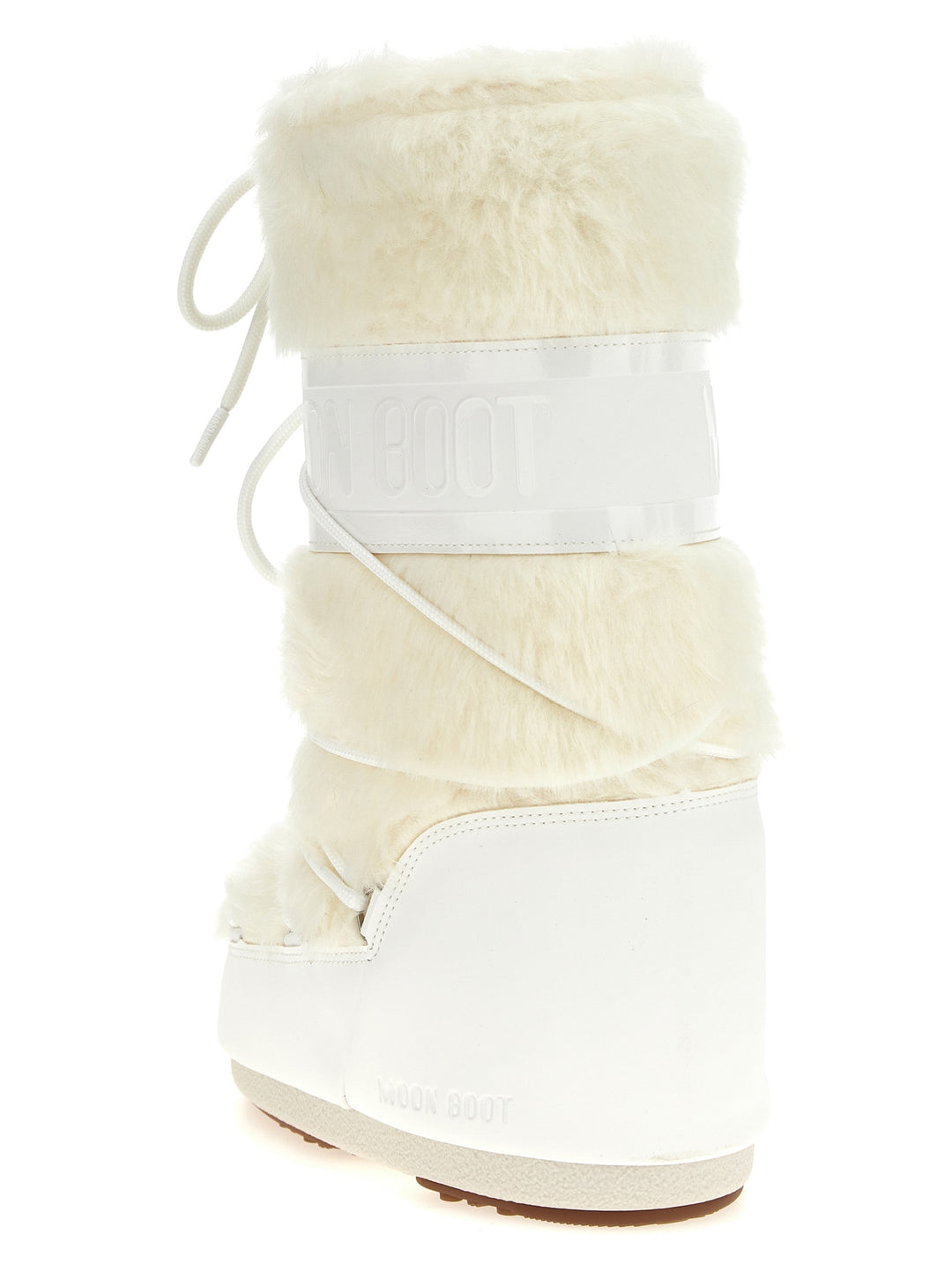 Moon Boot Icon Faux Fur Boots and Ankle Boots - White | f9ef105296cf3f48745d61ca7daa321afead1570