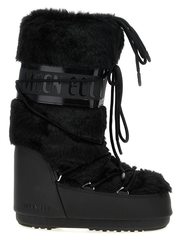 Icon Faux Fur Boots And Ankle Boots Black