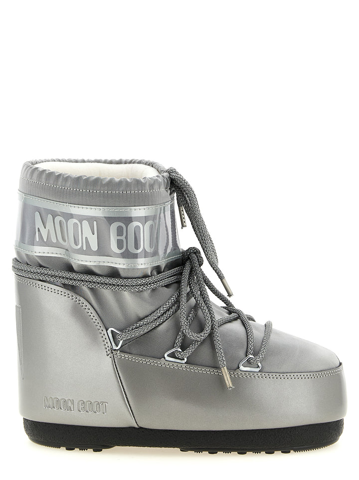 Moon Boot Icon Low Glance Boots and Ankle Boots - Silver | e81df03b06c63c29c02490cba08bd467569a3fba