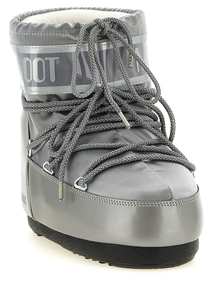 Moon Boot Icon Low Glance Boots and Ankle Boots - Silver | 9331ad351e07facdfaf00144e83ee2d52acce55d