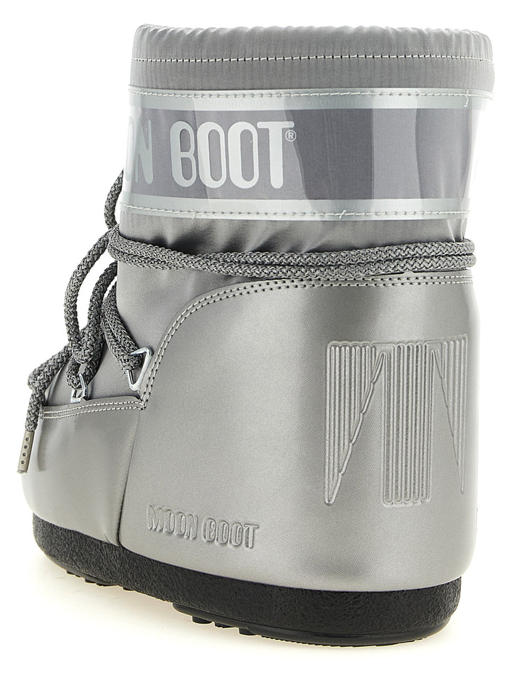 Moon Boot Icon Low Glance Boots and Ankle Boots - Silver | 43bfde3cf942bd157224778aba8166b3a50e96e3