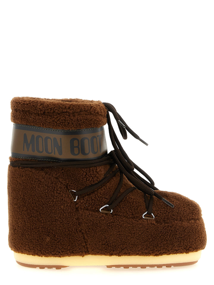 Moon Boot Icon Low Fleece Ankle Boots Boots and Ankle Boots - Brown | 7094bb9449f6a957215ea19bcd647ed78f9e2160