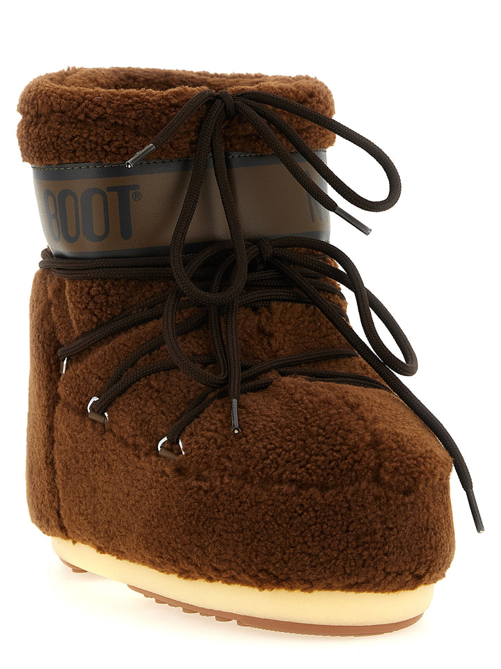 Moon Boot Icon Low Fleece Ankle Boots Boots and Ankle Boots - Brown | 2e2655b57427c0c4615f9c1a11b28c991d49cb68