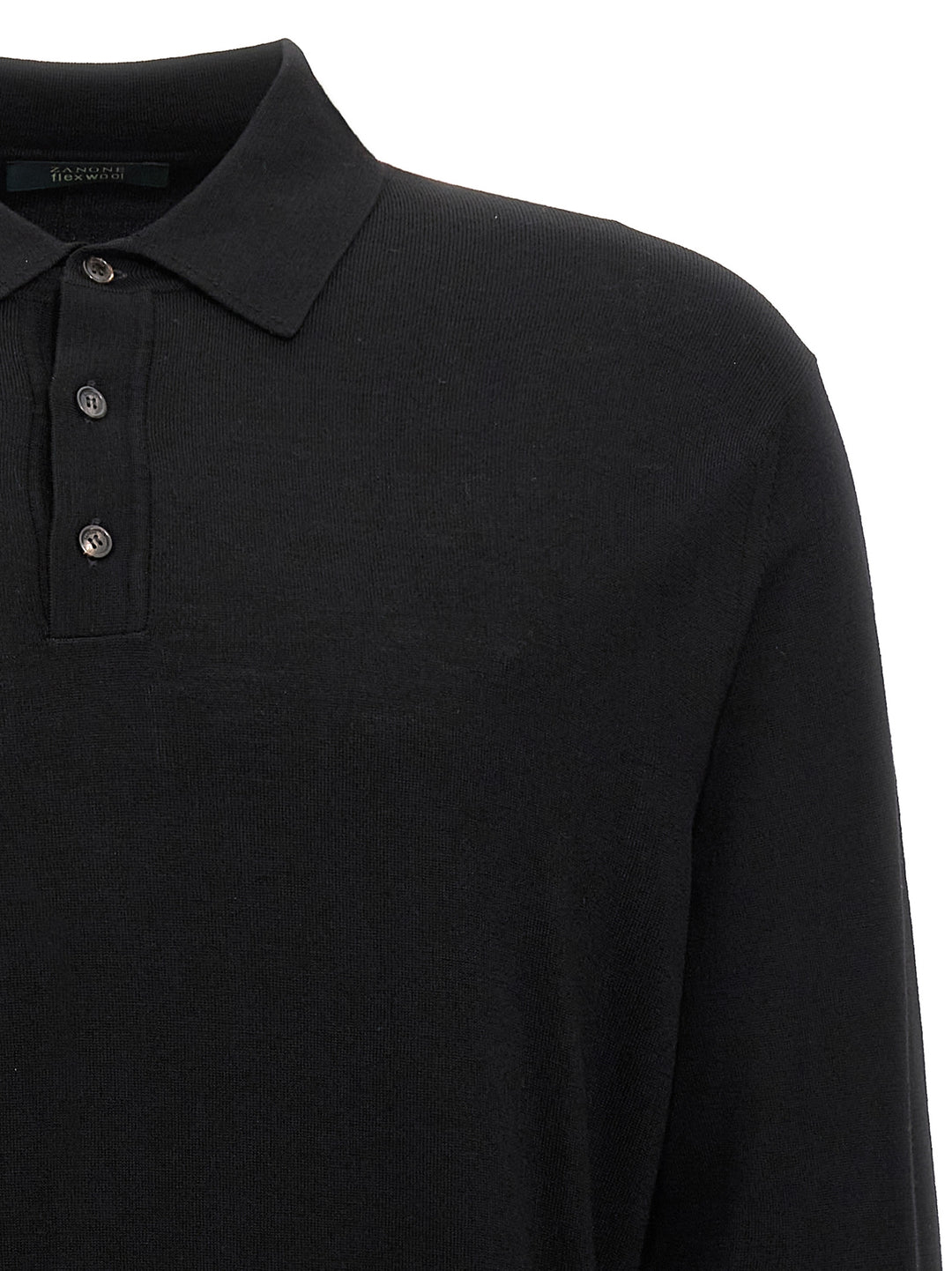 Wool  Shirt Polo Black