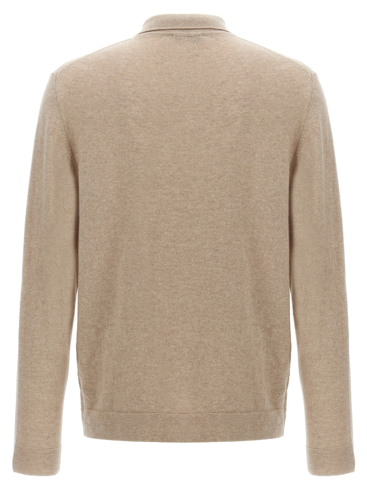 Cashmere Wool  Shirt Polo Beige