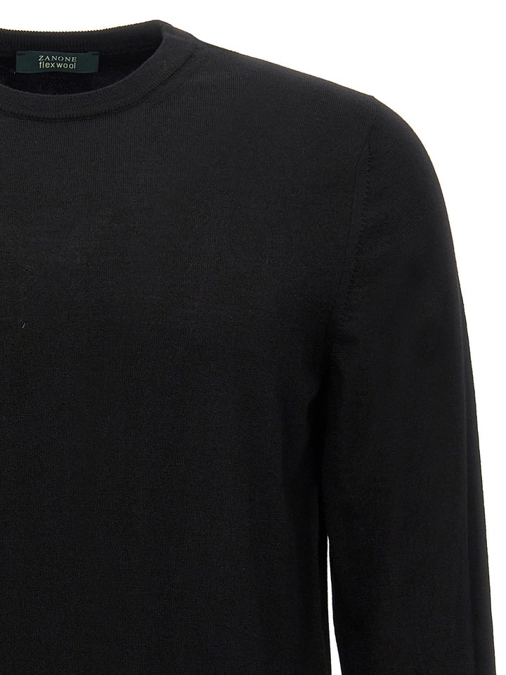 Wool Sweater T-Shirt Black