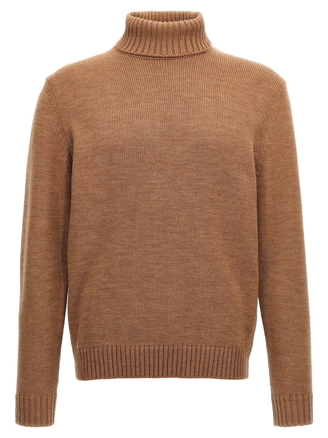 Turtle-Neck Sweater Sweater, Cardigans Brown