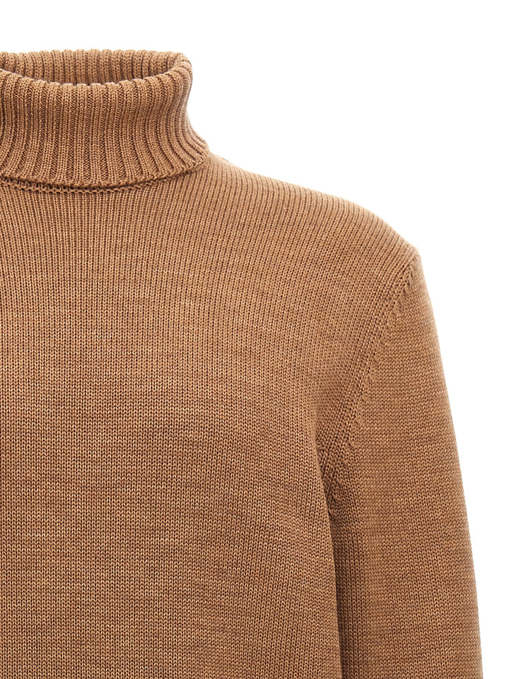 Turtle-Neck Sweater Sweater, Cardigans Brown