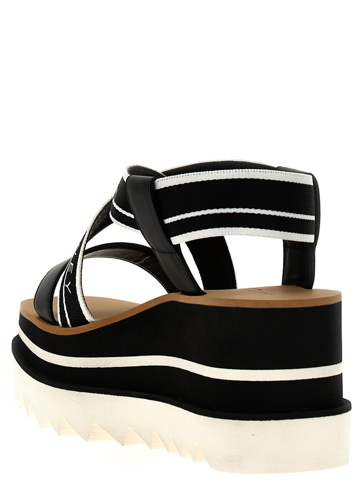Stella Mccartney Sneak Elyse Sandals - White/Black | 3ece4320f963da856c2efcb67fda6f60117119e0