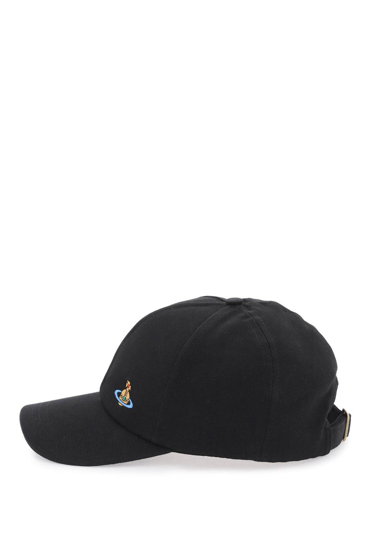 Uni Colour Baseball Cap With Orb Embroidery