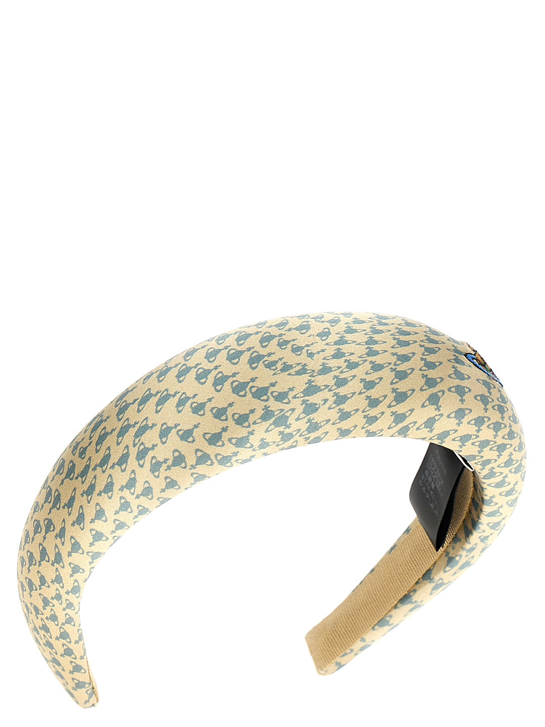 Logo Print Headband Hair Accessories Beige