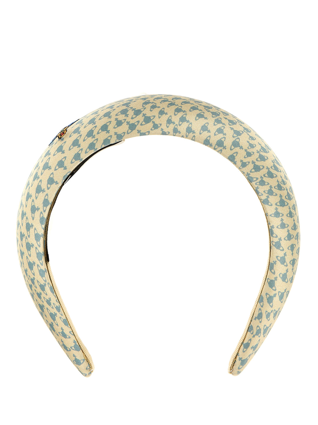 Logo Print Headband Hair Accessories Beige