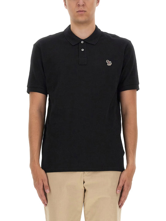Polo Shirt With Zebra Patch