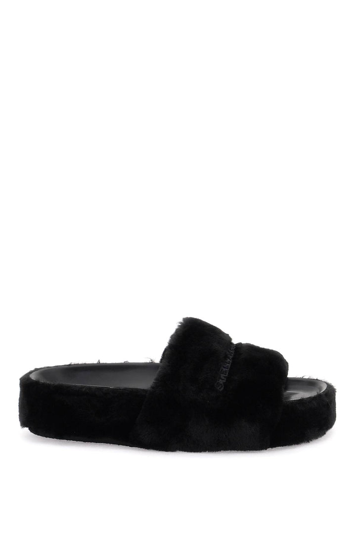 Faux Fur Slides