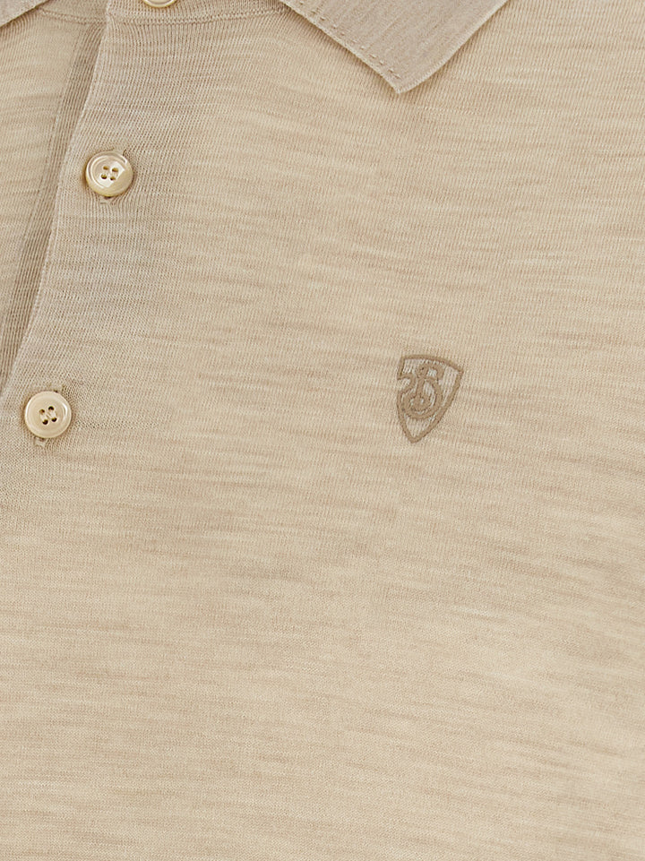 Wool  Shirt Polo Beige