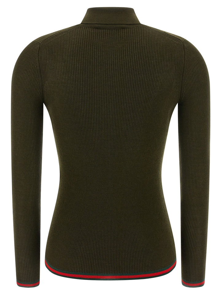 Gucci Nastro Web Polo - Green | 6c8fb93cc6f53b5e0a1e814f4d426247ed438af5