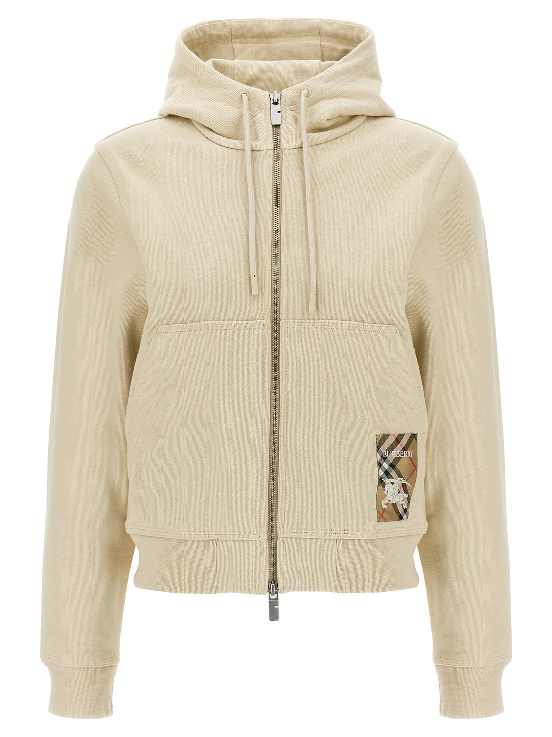 Logo Hoodie Sweatshirt Beige