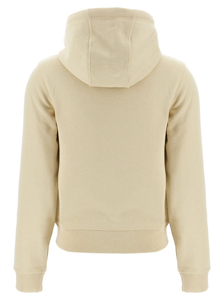 Logo Hoodie Sweatshirt Beige