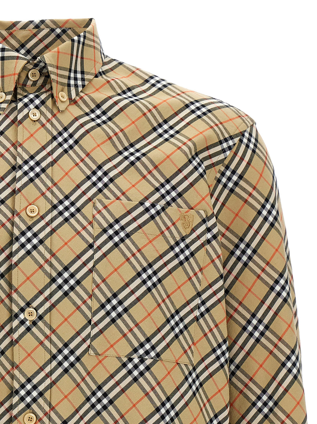Burberry Check Shirt Shirt and Blouse - Beige | 41e7e8fc9763cad578d6f76689234a978ffd0d73