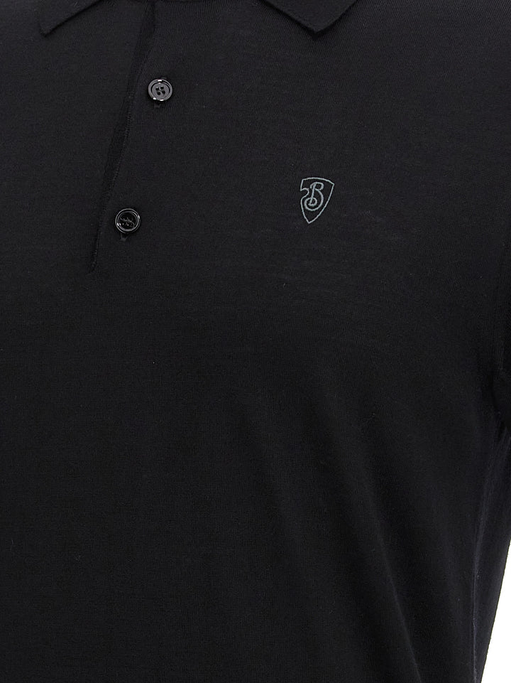 Wool  Shirt Polo Black