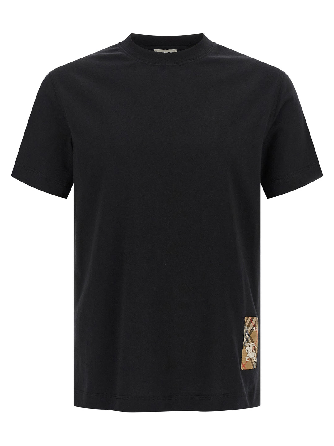 Burberry Patch Burberry Check T-shirt - Black | d40dad80853d6c9eb24496dd68c1e26c30abf21d
