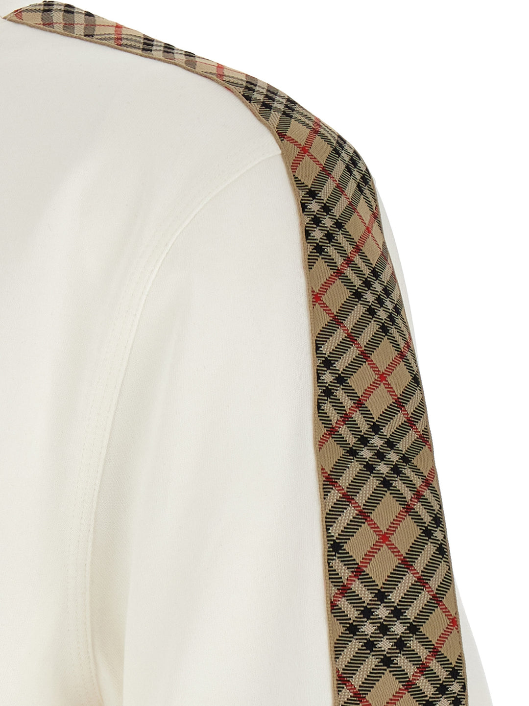 Burberry Check Tape T-shirt - White | 01ed4431c842bcee233f328f4e043e5354f595b6