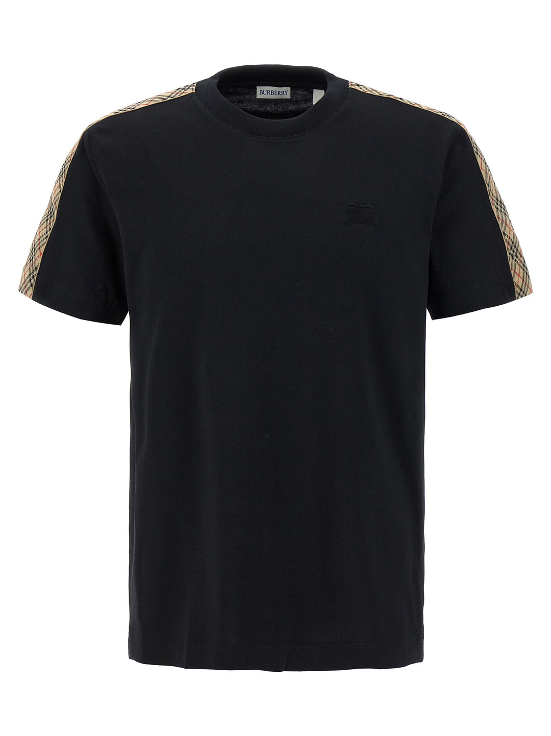 Burberry Check Tape T-shirt - Black | b2212d94ae4802970154fff79697f7ec4fa18913