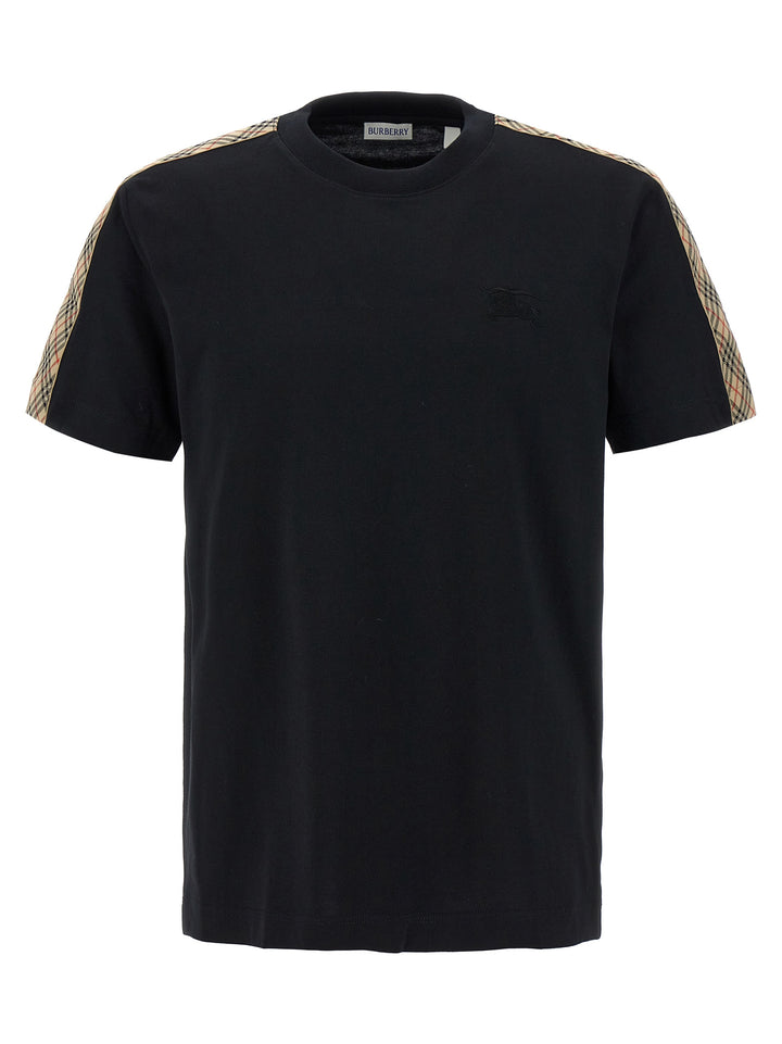 Burberry Check Tape T-shirt - Black | b2212d94ae4802970154fff79697f7ec4fa18913