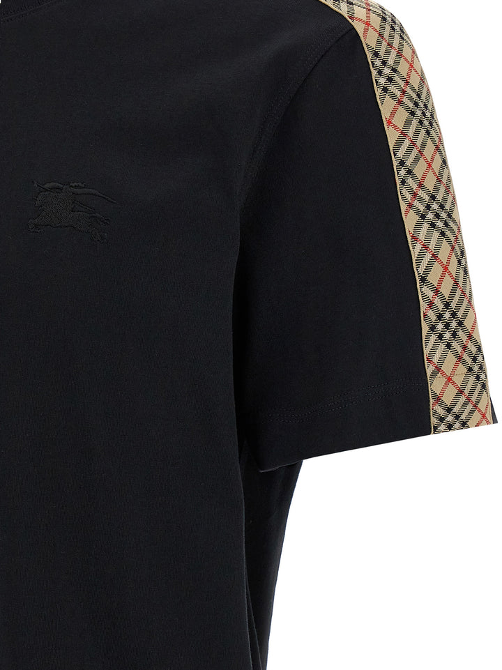 Burberry Check Tape T-shirt - Black | 0da3dc140067c7e924fc2dc12a2d4dcfc5949fc6
