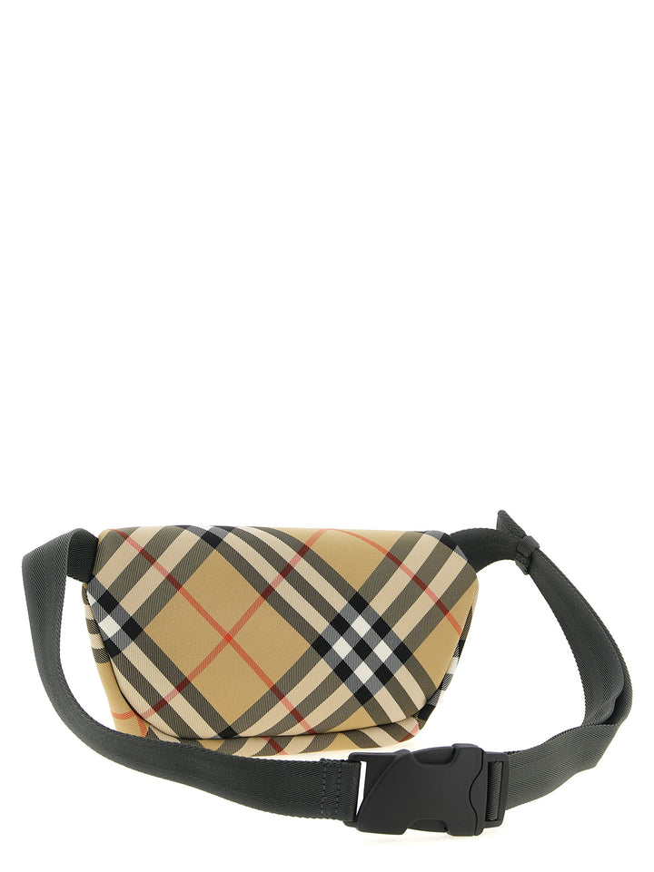 Burberry Check Small Fanny Pack Crossbody Bags - Beige | 0b307528ed6604bee34c626fc71a7d699be19066