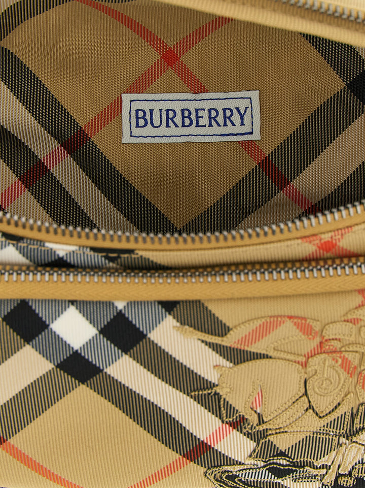 Burberry Check Small Fanny Pack Crossbody Bags - Beige | df4a7220cb6f3aa6e383cf60c1d450e5f3e83c71