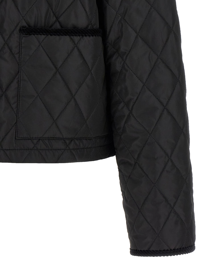 Burberry Oldham Puffer Jackets - Black | 08aaefbebca28ab2cff4796e5bc5f3b71e2fc272