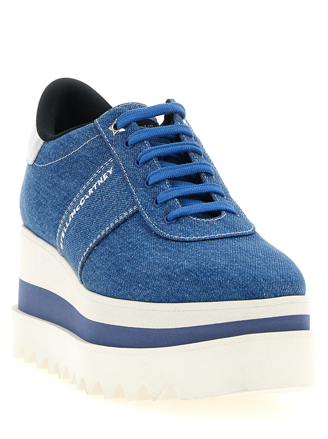 Stella Mccartney Sneakelyse Wedges - Blue | 312fac53b086f2883a337a824a4300fb66c2f481
